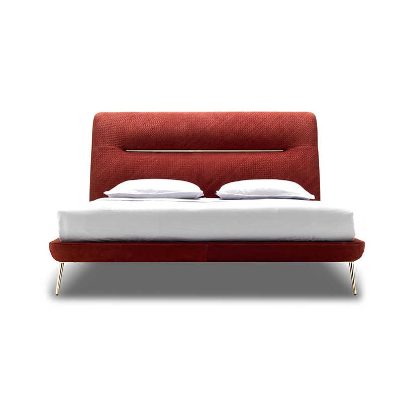 Lit de créateurs d'amelie en rouge